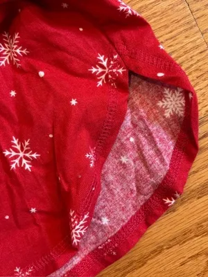 NWT WonderShop at Target Red Snowflake Christmas Sleep Shorts - Small Holiday PJ thumbnail 3