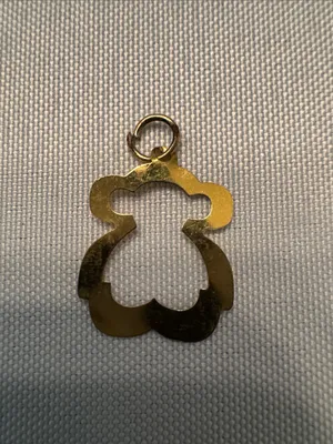 Gold Tone Teddy Bear Silhouette Charm thumbnail 4