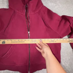 Lululemon Scuba Oversized Full Zip Hoodie Pomegranate m/L thumbnail 7