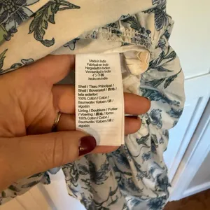 J.Crew white blue floral ruffled midi dress size 2 thumbnail 7