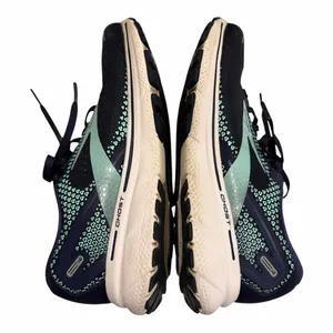 Brooks Ghost Neutral Running Shoes Womens 8.5 Medium Navy Teal Cushioned Trainer thumbnail 6