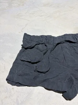 Aerie Casual charcoal gray Tie-Waist Shorts medium thumbnail 2