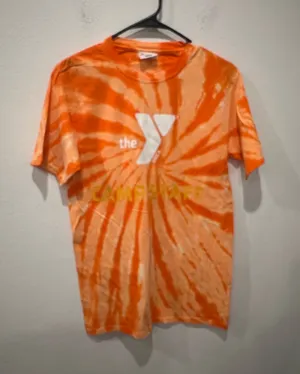 YMCA Orange Tie-Dye T-Shirt Size M thumbnail 1