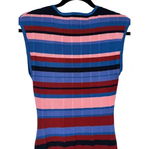 NWT Anthropologie Maeve Beca Ribbed Sweater Fit & Flare Striped Mini Dress Sz M thumbnail 8