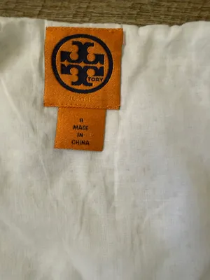 Tory Burch White Sequin Skirt Size 8 thumbnail 5