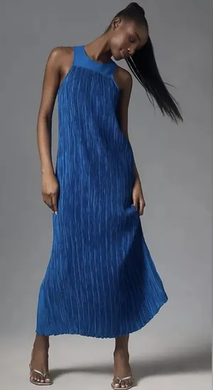 Blue Anthropologie Dress thumbnail 1