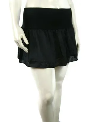 Med‎ FREE PEOPLE Jersey Black Mini Skirt thumbnail 1