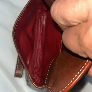 Vintage Dooney & Bourke wristlet-brown and tan thumbnail 5