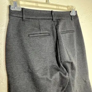 Boden Westbourne Ponte Trousers Charcoal Gray Wide Leg Cropped Pants R0477 thumbnail 2