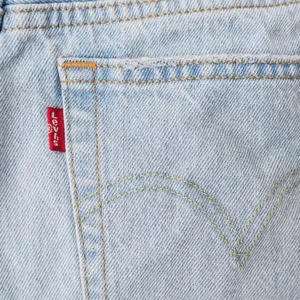 Levi’s High Waisted Light Wash 501 Denim Shorts thumbnail 9