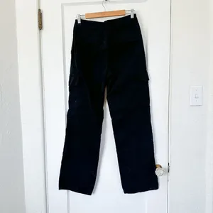 Zara | TRF Straight‎ Cargo Wide Leg Pants Jeans in Black Size 6 thumbnail 5