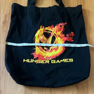 The Hunger Games Black Tote Bag Flaming thumbnail 7