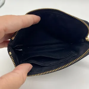 Coach Black Wristlet Wallet Zipper Closure Coin Purse Compact Coated Leather thumbnail 6