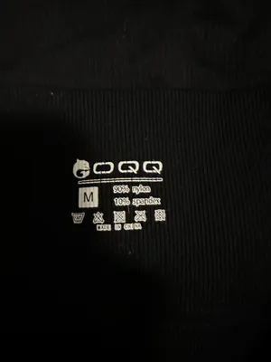 Black OQQ Amazon workout shorts  thumbnail 3