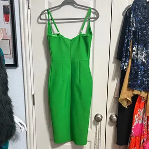 Athina Bodycon Corset Midi Dress Birthday Cocktail Party Wedding Guest Going Out thumbnail 4