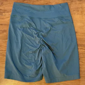 GYMSHARK X WHITNEY‎ SIMMONS Mesh Cycling Bike Shorts Green Small thumbnail 3