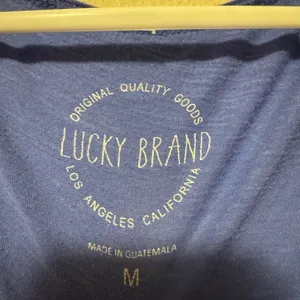 Lucky Brand Blue Paisley Short Sleeve Top thumbnail 2