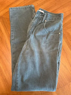 Vintage Dark Green Tapered Ankle Jeans- No! Jeans Absolutely Blues thumbnail 1