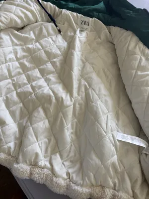 Zara White Sherpa Jacket thumbnail 6