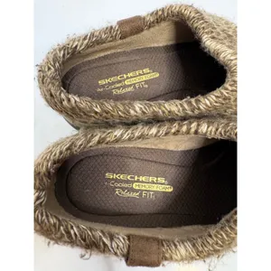 Skechers Mule Sneakers Womens 9.5 Brown Excellent Knit Collar Memory Foam sip on thumbnail 5