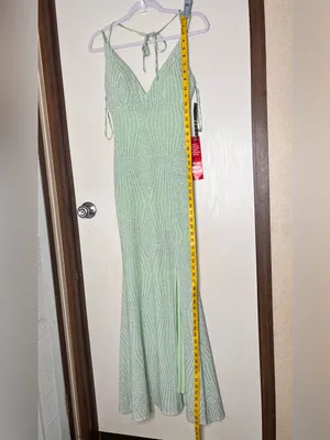 Trixxi Sparkling Mint Green Party Dress with Bead Detail thumbnail 3