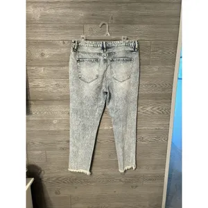 KanCan Stone Wash High Rise‎ Distressed Raw Hem Denim Jeans Size 11/29 thumbnail 2