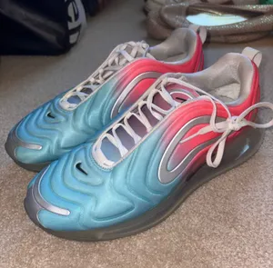 Nike Blue and Pink Athletic Sneaker thumbnail 1