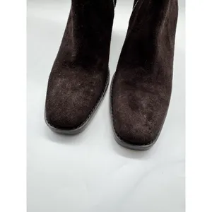 NWD Madewell The Idris Side Zip Ankle Boot Coffee Bean Suede Leather Size 8 thumbnail 7