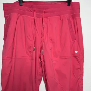 Lululemon Women Dance Studio Pant 14 Glaze Pink Ribbed Mid Rise Lined Casual thumbnail 8