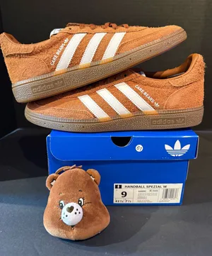 Rare Women’s Adidas handball Spezial “Care Bears” size 9w comes with care bear thumbnail 1