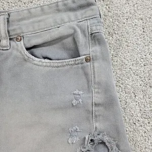 Free People Womens Cut Off Jean Shorts 26 Blue Distressed‎ Denim Button Fly thumbnail 5