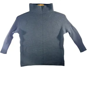 499 | Free People Ottoman Oversized Mock Neck Ribbed‎ Tunic Sweater Gray XS/S thumbnail 2