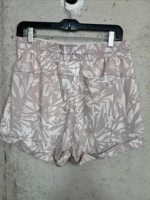 Lululemon Spring Break Away Short 4-Way Stretch 3" Shadow Leaf Light Ivory Muse thumbnail 5