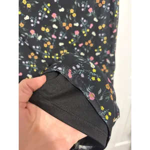 AFRM Midi Dress Wildflower Floral Black Mesh V-Neck Bodycon Size M Aesthetic thumbnail 4
