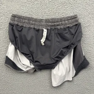 Lululemon Hotty Hot Shorts Low Rise 4" Heather Lux Gray Athletic Women's 6 thumbnail 4