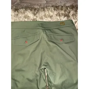 Erin Snow Slim Fit Insulated Shell Ski Pants Olive Green Size 6 thumbnail 7