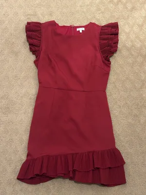 The Clothing Exchange Garnet/burgundy mini dress thumbnail 1
