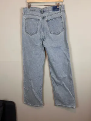 Abercrombie 90s Relaxed Jeans High Rise Light Wash Size 31 Regular thumbnail 5