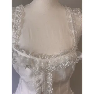 NWT Heartloom Romi Top White Lace Corset Side Zip Size Medium thumbnail 7