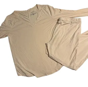 SOMA Restore Aloe Knit Pajama Set Women's Size Large Peach Pink PJS Comfort Soft thumbnail 1