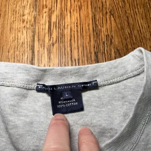 Y2K Ralph‎ Lauren Sport Womens Gray Heather 100% Cotton Crew Neck T-Shirt Size L thumbnail 3