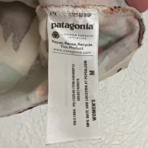 Patagonia Women's Abstract Print Tidal Mini Skirt Size Medium thumbnail 5