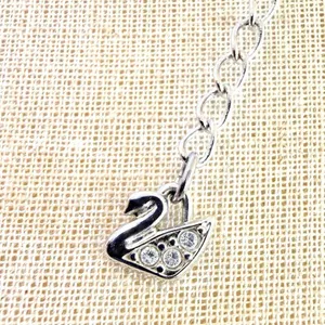 Swarovski “G” Crystal Initial Pendant Necklace thumbnail 9