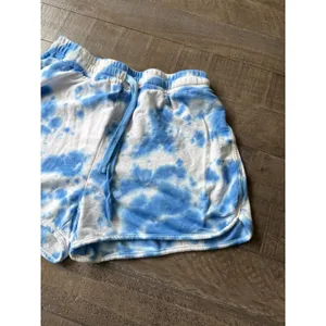 Jane and Delancey Women's‎ Blue White Tie-Dye Lounge Shorts Size Medium thumbnail 3