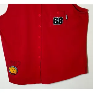 Vintage Disney Top Womens Plus Size 22 Winnie the Pooh Red Button Up Collar Vest thumbnail 6