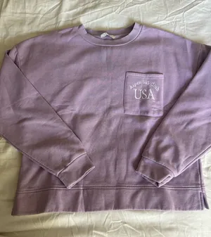 Cropped Sweatshirt Purple Size M thumbnail 1
