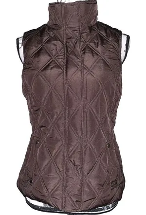 Weatherproof Garment Company Brown Quilted Vest Faux Fur Collar Small‎ thumbnail 1