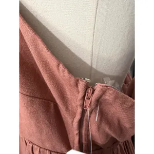 Altar'd State Women's Metallic Copper Tie Back Mini Dress size XXL NWT thumbnail 9