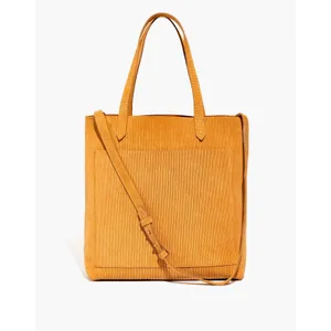 Madewell The Medium‎ Transport Tote Corduroy Suede Edition Crossbody Strap Gold thumbnail 2