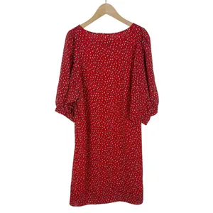 French Connection Red and Blue Dot Print Shift Dress Size 6 thumbnail 3